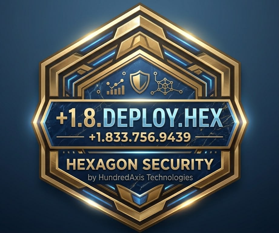Hexagon Security by HundredAxis Technologies — +1.8.DEPLOY.HEX (+1.833.756.9439)